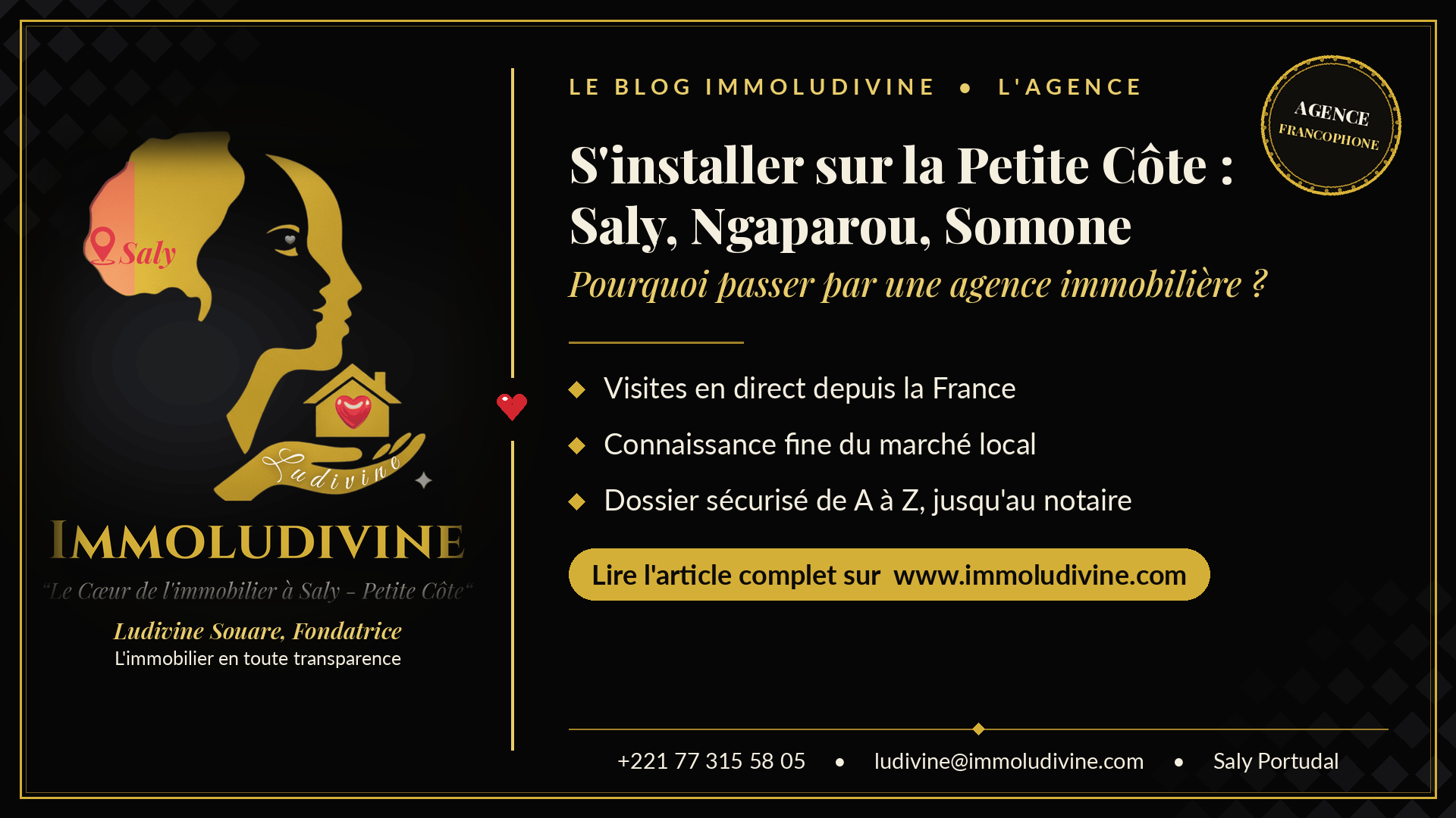 S'installer sur la Petite Côte : Saly, Somone, Ngaparou  - Agence immobilière